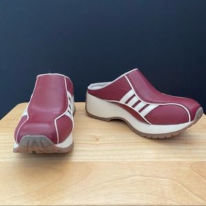 l.e.i. lei Sportee Clogs Red Paris Rare Y2K